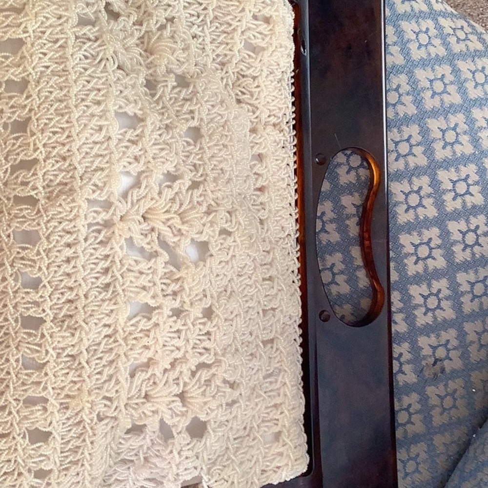Crochet Beaded Vintage Bag 🌸🌸🌸💛💛 - Picture 8 of 12